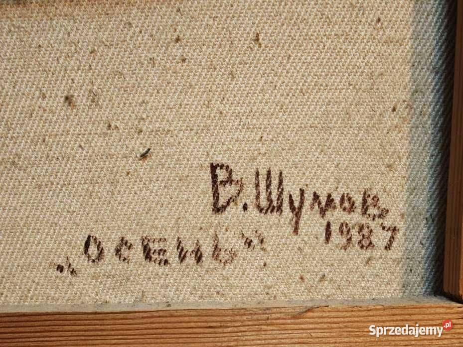 Obraz olejny na płótnie Ochtend 1987 sygnowany śląskie Góra