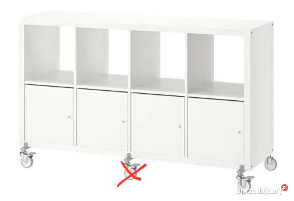 IKEA kallax biały regał 2 szyny z kółkami Chrzanów