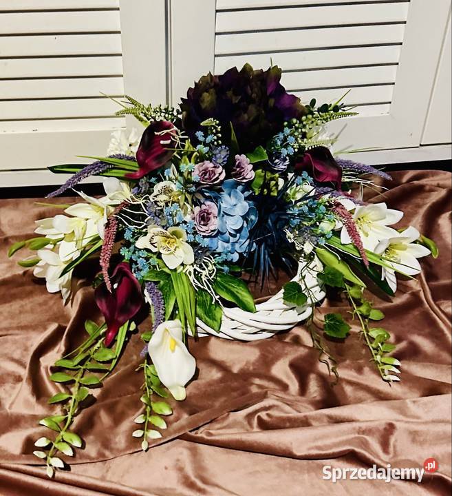 Dekoracja nagrobna piękna handmade