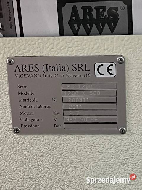 Ares Magic Flap MG1200 CE Wycinarka prasa Produkcja Łaskarzew