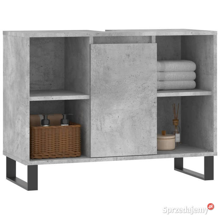 Szafka łazienkowa szarość betonu 80x33x60 Warszawa