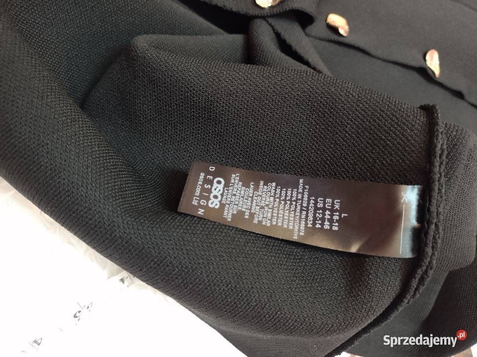 4446 ASOS DesignCzarna dzianinowa kamizelka Bluzki i koszule Kraków