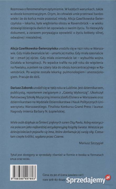 CZESAŁAM CIEPŁE KRÓLIKI Dariusz Zaborek Gorzów Wielkopolski
