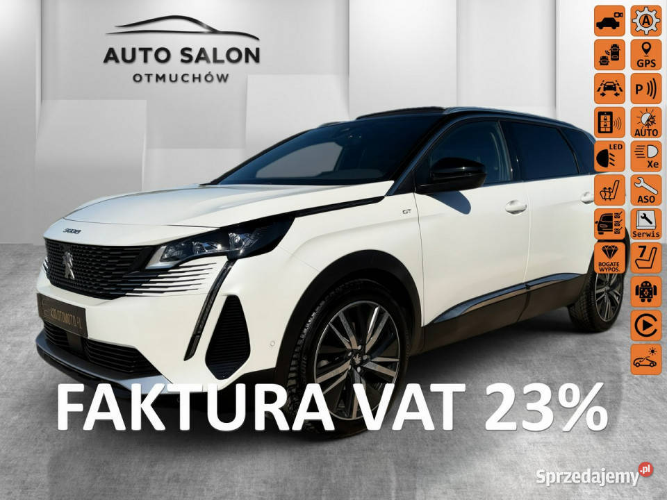 Peugeot 5008 GT kamery Skora Nawi blis night elektrochrom. lusterko wst. opolskie Otmuchów