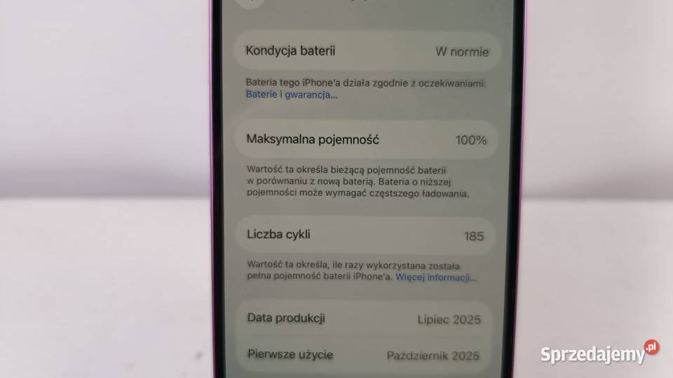 Smartfon APPLE iPhone 16 8128GB Katowice