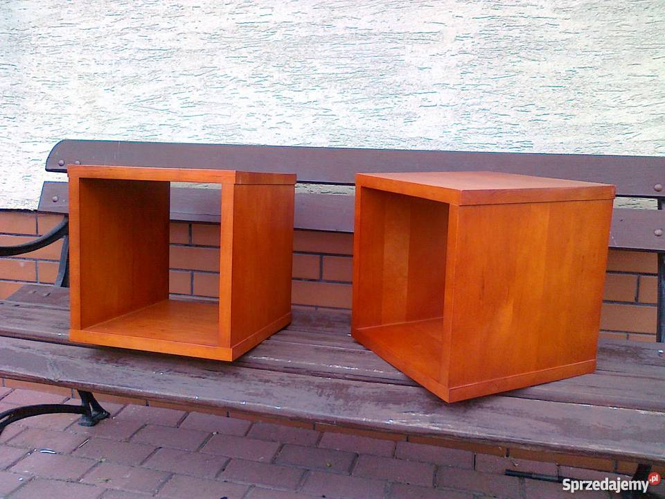 Półki wiszące kwadraty ciemne ciekawe ścienne na 0cm Sulbiny