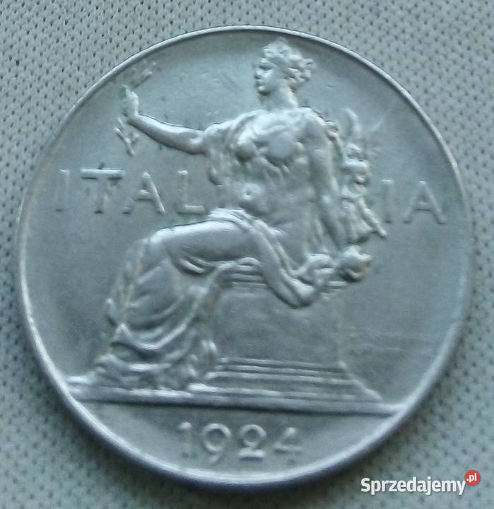 WŁOCHY1 LIRA 1924 r mazowieckie Legionowo