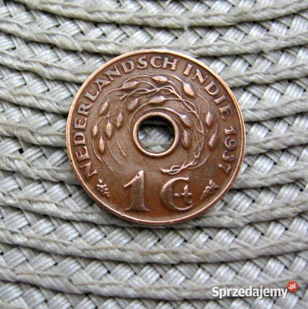 Holenderskie Indie Wschodnie 1 Cent 1937r Numizmatyka Kalisz