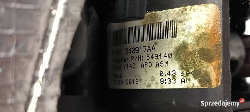 DEKOR LISTWA CHEVROLET CORVETTE C7 340917AA osobowe Lipno