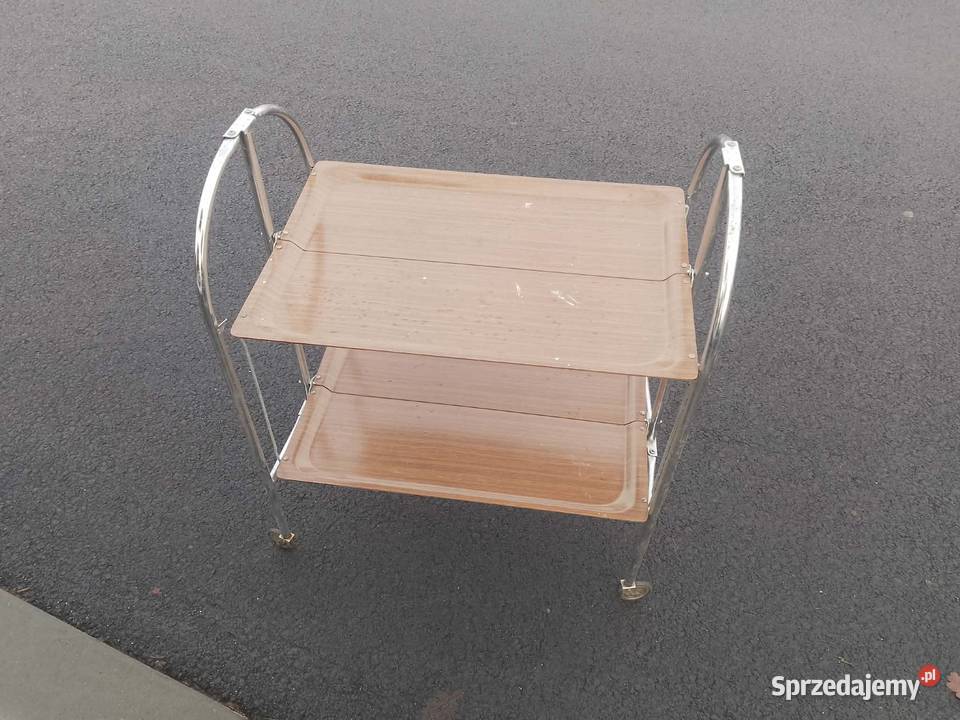 Składany wózek barek do serwowania lata 60 PRL Legnica