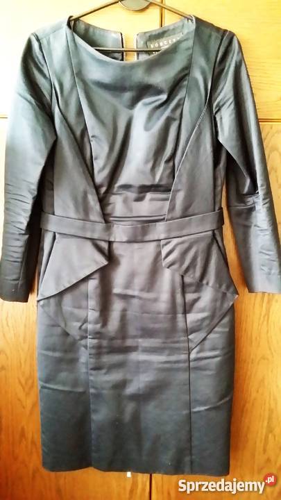 PROMOCJA elegancka markowa sukienka piękny Bez wzoru Moda i Styl Gliwice