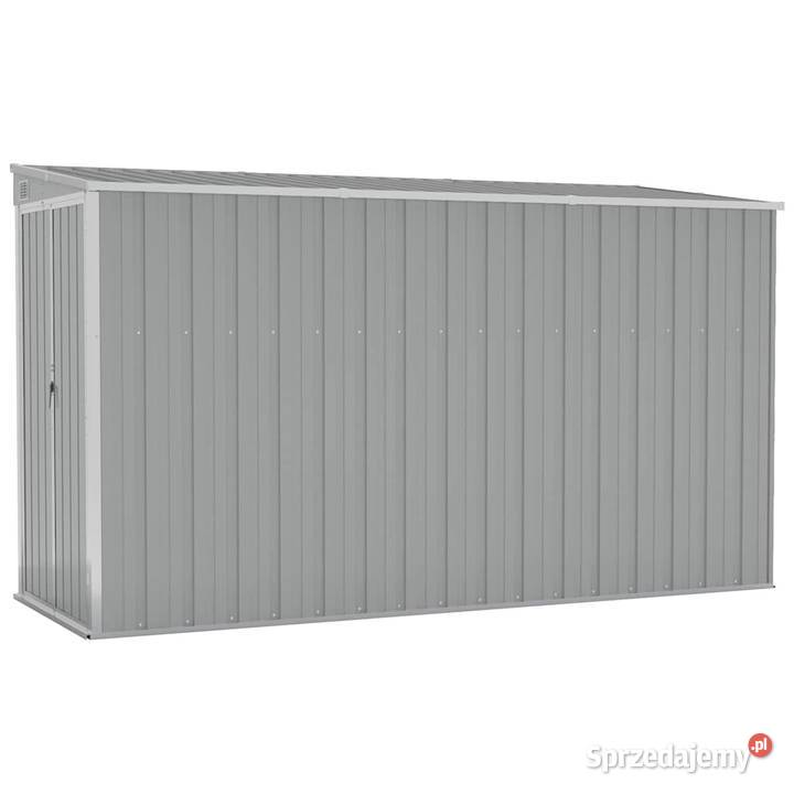 vidaXL Szopa ogrodowa mocowana do ściany szara mazowieckie Warszawa sprzedam