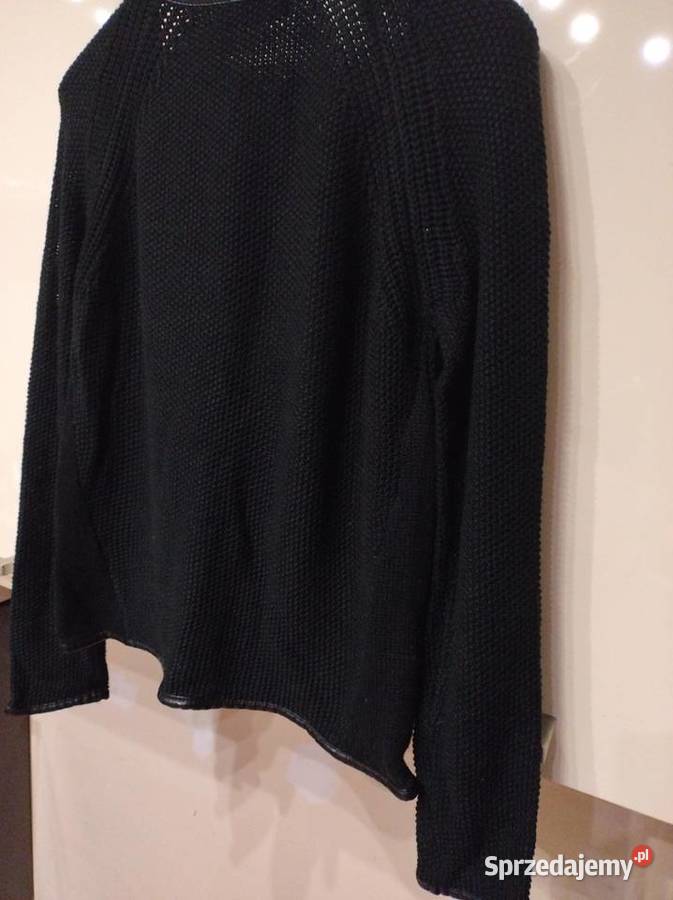 Kardigan w kolorze czarnym z lamówkami Lublin