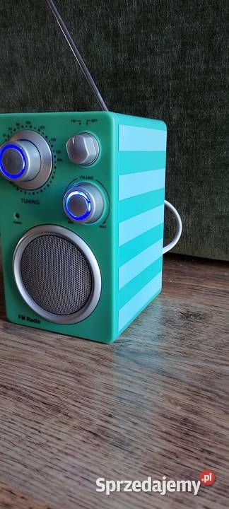 Miętowe radio RETRO Clas Ohlson TA871E Design Wąbrzeźno