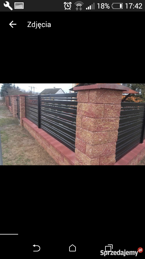 Ogrodzenia przęsła metalowe bramy Grodzisk Mazowiecki usługi budowlane