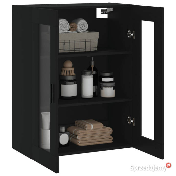 Szafka wisząca czarna 695x34x90 WM828493 Warszawa