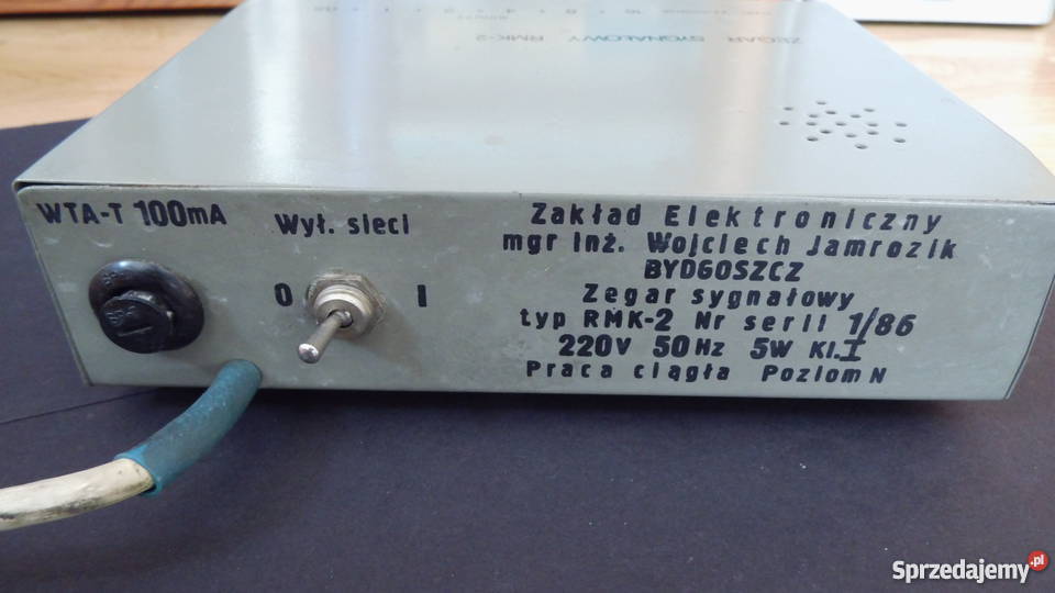 Zegar sygnałowy Sprawny Instrukcja obsługi PRL Radzewice