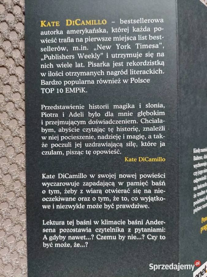 nowa Magiczny słoń Kate DiCamillo Książki dla dzieci Kraków