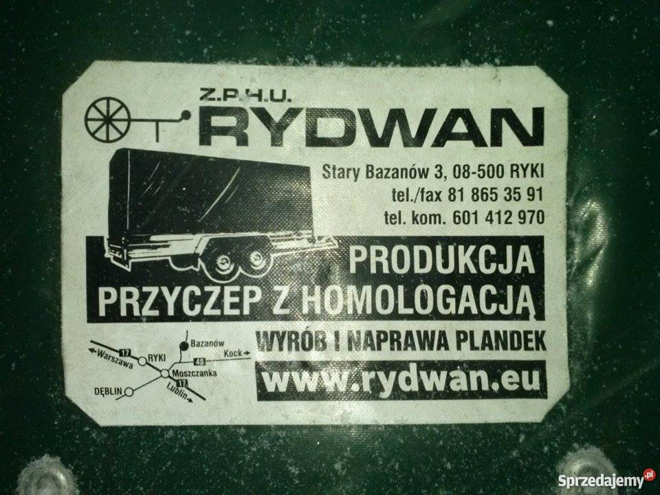 Przyczepka samochodowa RYDWAN 2014 Przyczepy i naczepy Giżycko sprzedam