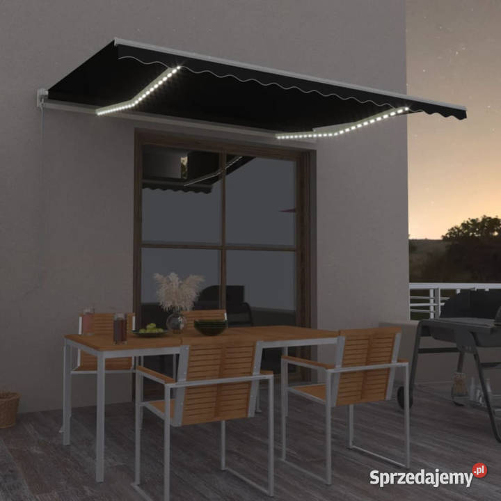 Ręcznie zwijana markiza z LED 400 x 350 Warszawa