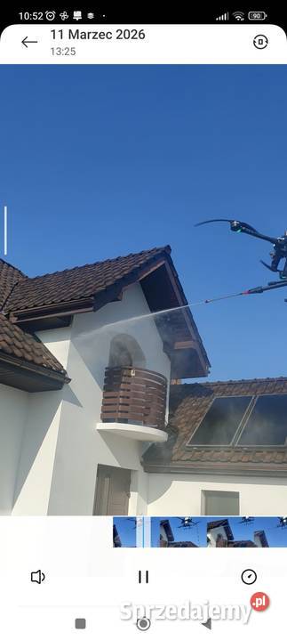 Mycie dronem dachów i elewacji Biłgoraj