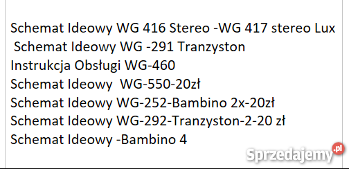 Instrukcja Obsługi Gramofonu WG 460s Unitra Wrocław sprzedam