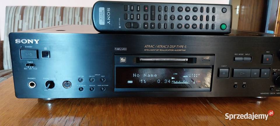 Srebrny czarny Minidisc SONY MDS JB 980 QS mini Mikstat
