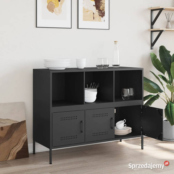 Szafka czarna 1005x39x79 stal WM843090 Warszawa