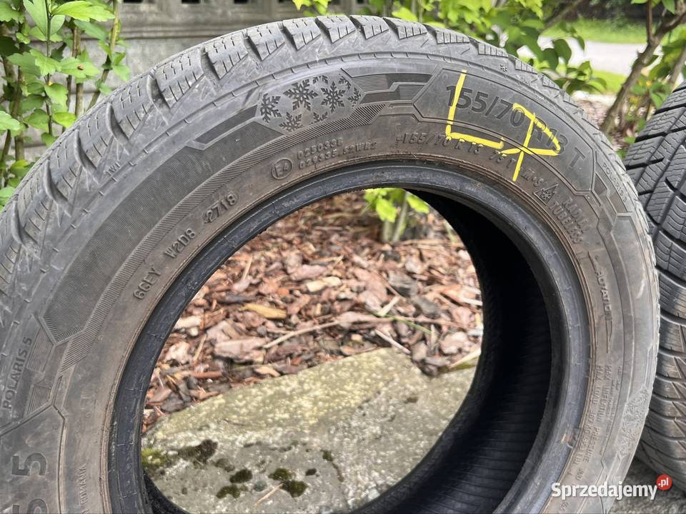 Opony zimowe Barum Polaris 5 15570 R13 Picanto Samochodowe śląskie Pszczyna sprzedam
