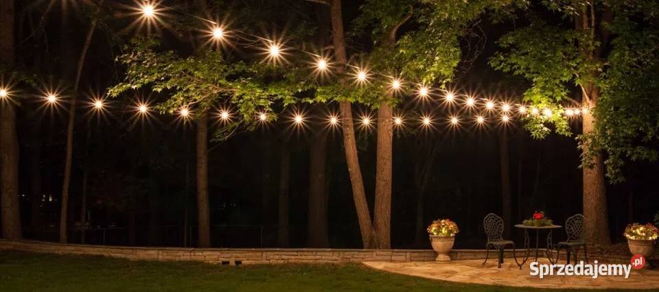 GIRLANDA solarna ogrodowa lampki 100 led kulki Lubaczów