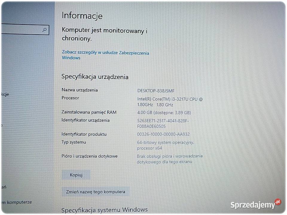 Laptop ASUS F550C Win10 Sprzęt NOWY Stan IDEALNY Żary