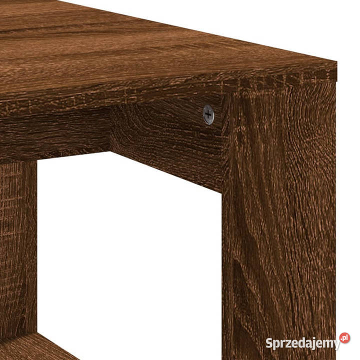 Stolik kawowy brązowy dąb 102x50x35 materiał mazowieckie Warszawa