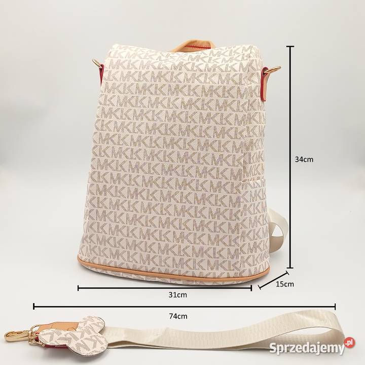 Plecak damski skórzany MKL jasny Zawiercie sprzedam