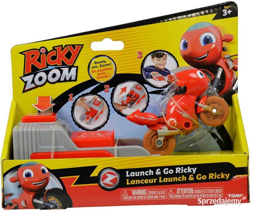 Motor Ricky Zoom Motocykl Wyrzutnia Wystrzel i Mogilany