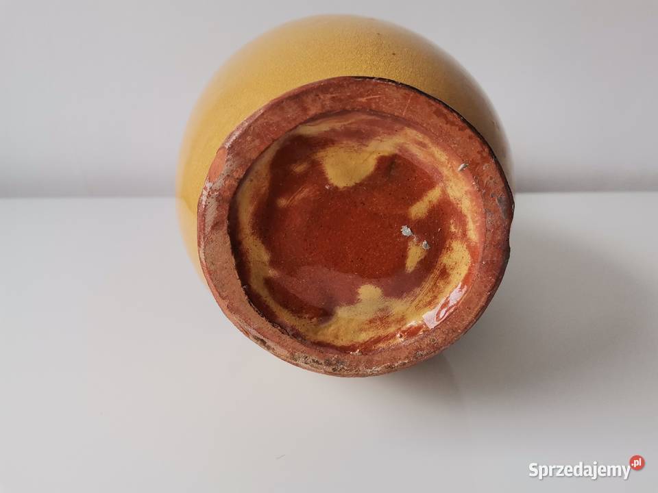 Stary gliniany wazon ceramika Spódzielnia śląskie Katowice sprzedam