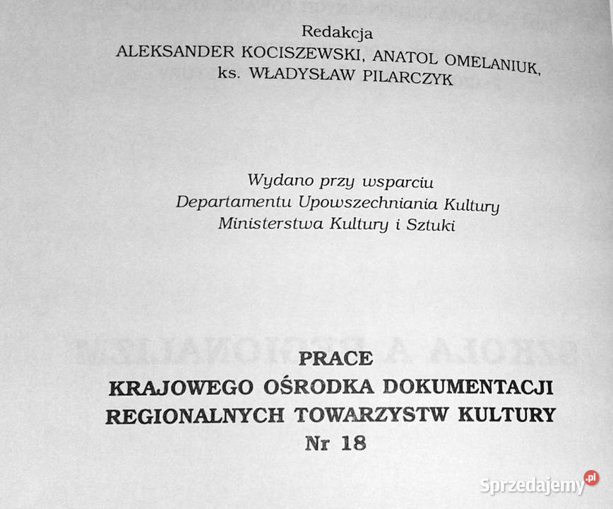 Szkoła a regionalizm Red Aleksander Kociszewski lubelskie Chełm