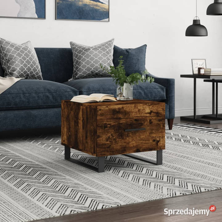 Stolik kawowy przydymiony dąb 50x50x40 WM829454 Warszawa sprzedam