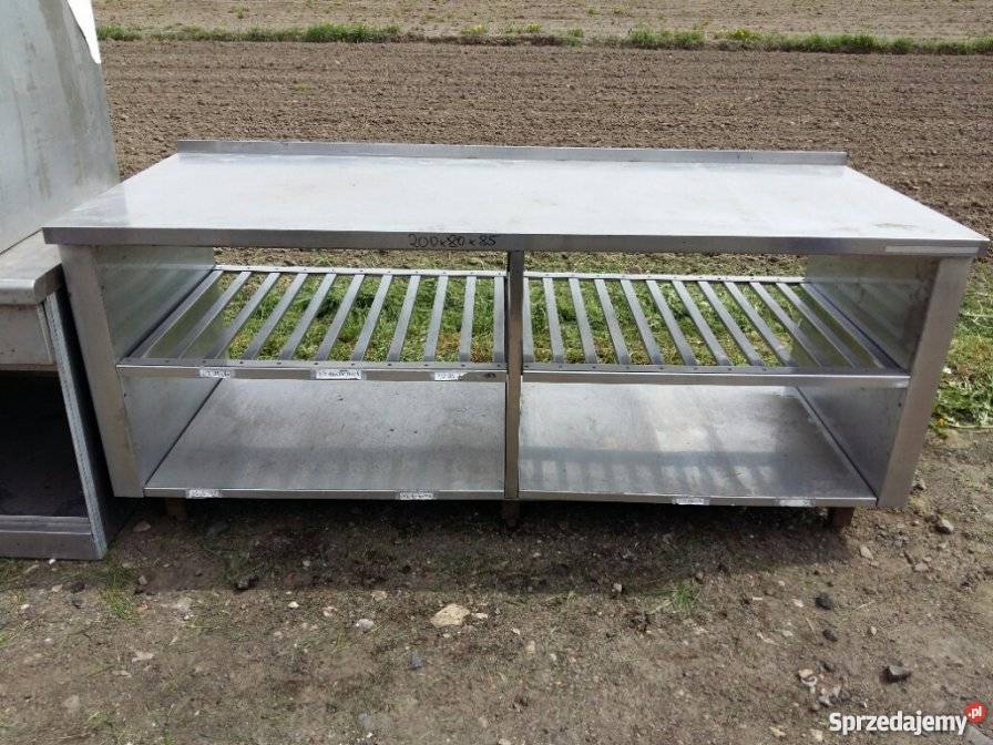 STÓŁ ROBOCZY Z PÓŁKĄ 200X80X85