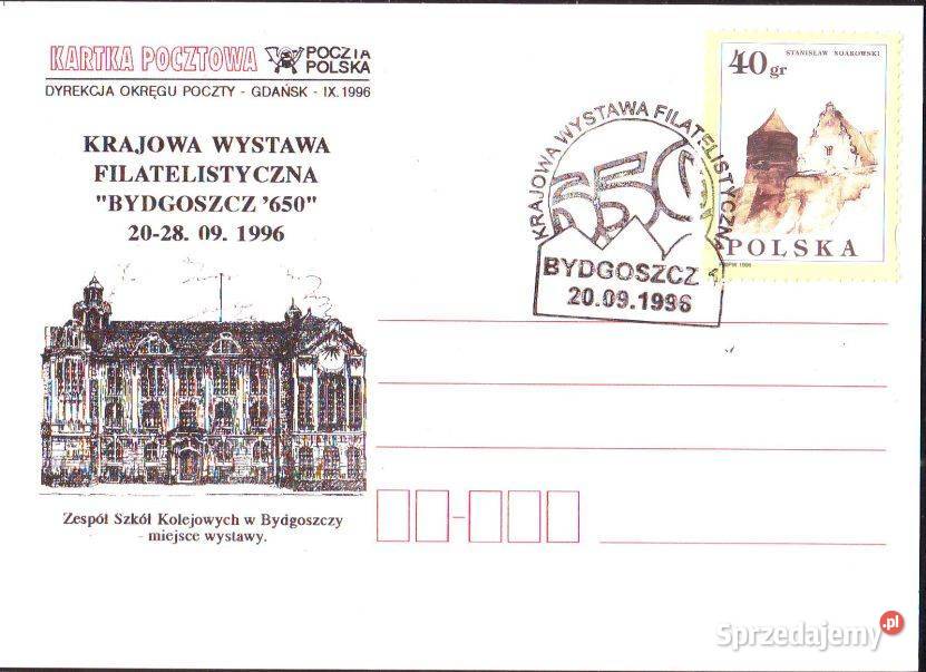Kartka okol KWF Bydgoszcz 650 1966 sprzedam