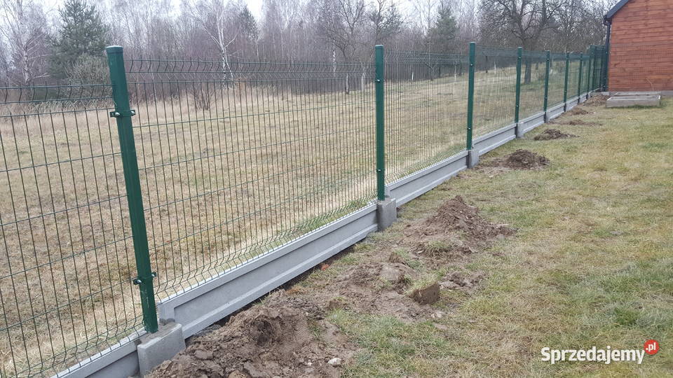Siatka ocynkowana powlekana Siatka gruba 1m wys Ogrodzenia i bramy śląskie Myszków