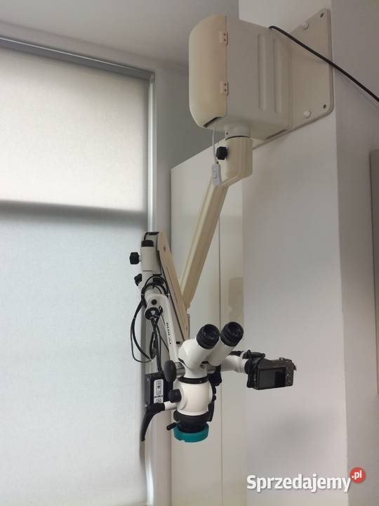 Mikroskop stomatologiczny Global + tor wizyjny, wersja ścienna - sprzedam.