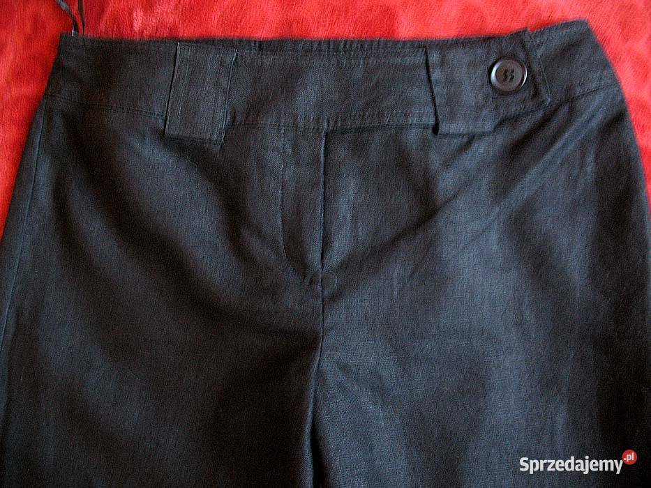 Spodnie damskie len 38 M biodra 96 Długie Spodnie Siedlce sprzedam