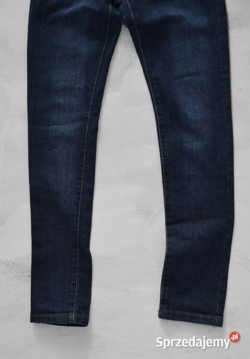 granatowe jeansy rurki skinny 34 XS S mazowieckie Warszawa