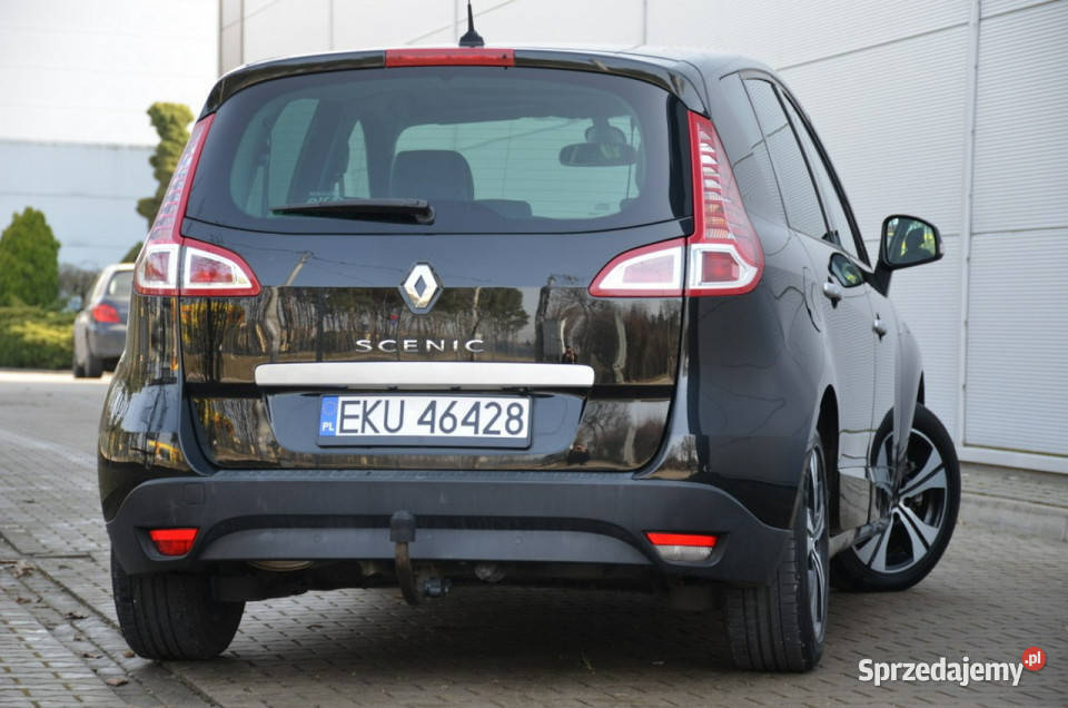 Renault Scenic Czarny 20i 16V 140 BOSE Panorama Rok produkcji 2011 Kutno