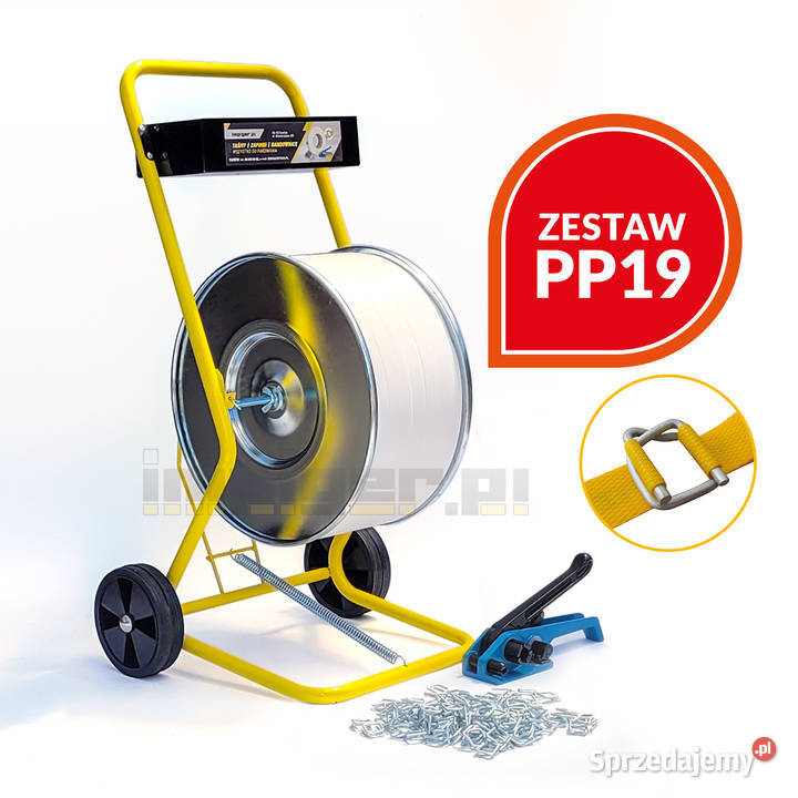 Zestaw do pakowania z taśmą PP 19mm bandownica mazowieckie