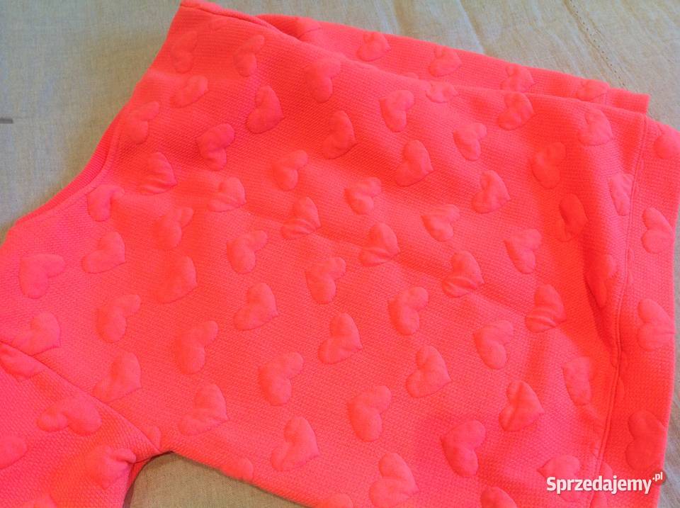 Bluza serca neonowa r 122126 68 lat j nowa lubuskie Nowa Sól