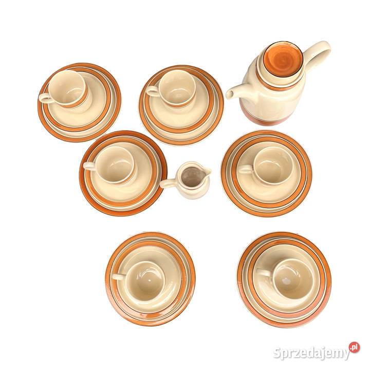 Serwis do kawy 6 osób Melitta Niemcy lata 70 Warszawa sprzedam