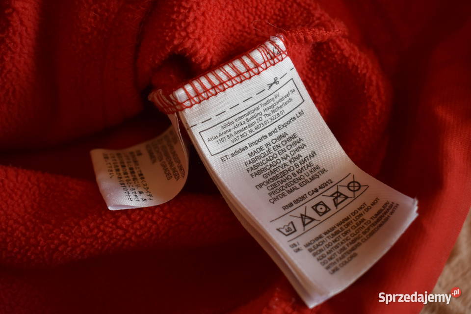 Czerwona Bluza Adidas Climawarm Odzież sportowa zachodniopomorskie Stargard