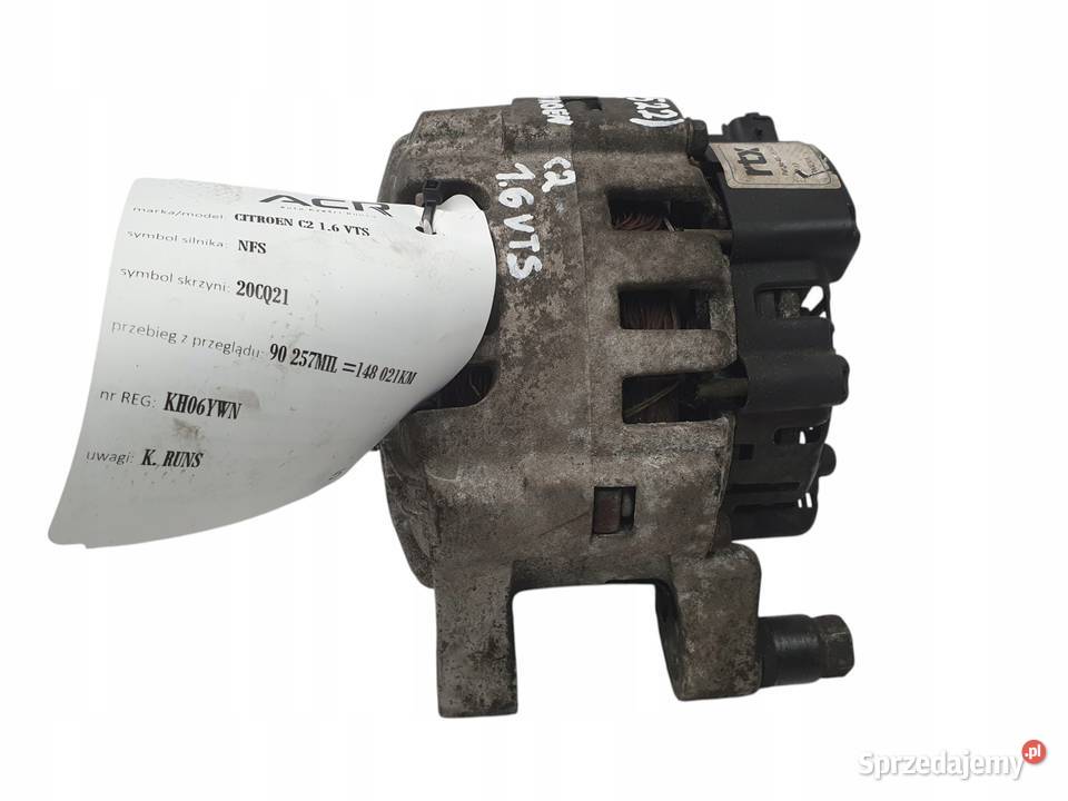 ALTERNATOR Citroen C2 16 VTS NFS TU5JP4S RTX LRA
