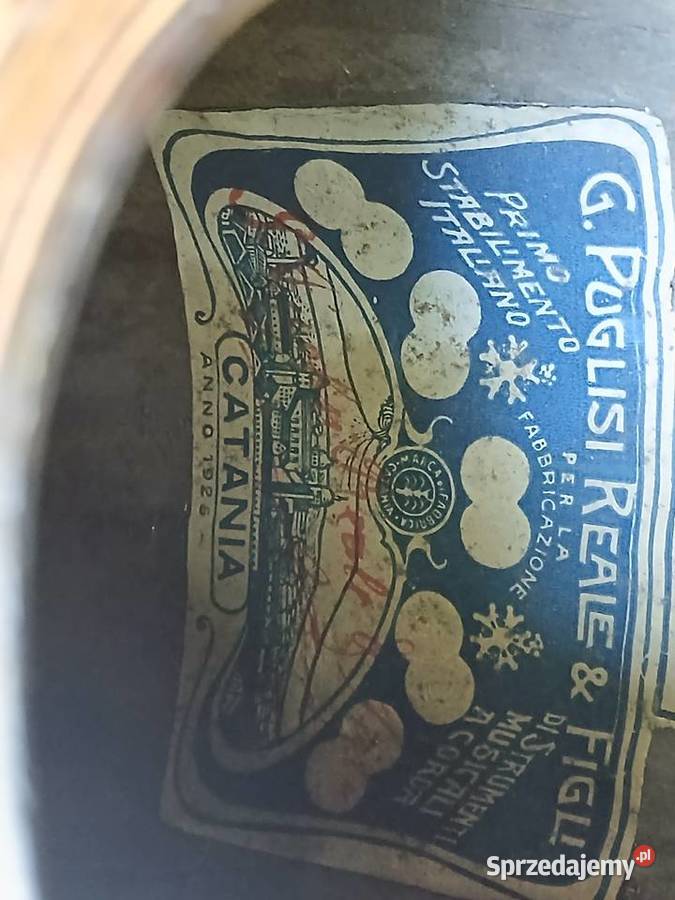 Zabytkowa mandolina z lat XX w Kraków